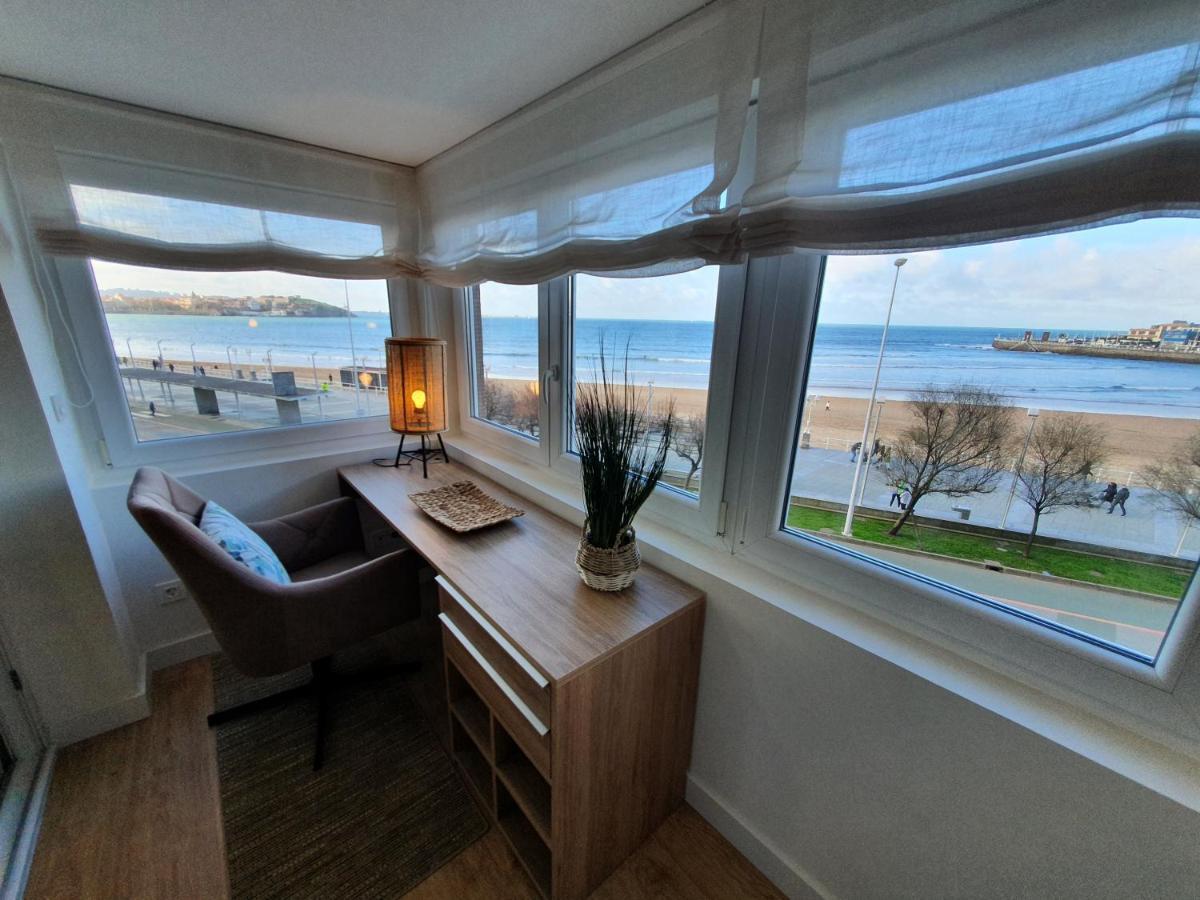 Playa 12 - El Lujo De Estar En 1ª Linea De Playa - Vut-4043-As Apartment กิฮอน ภายนอก รูปภาพ